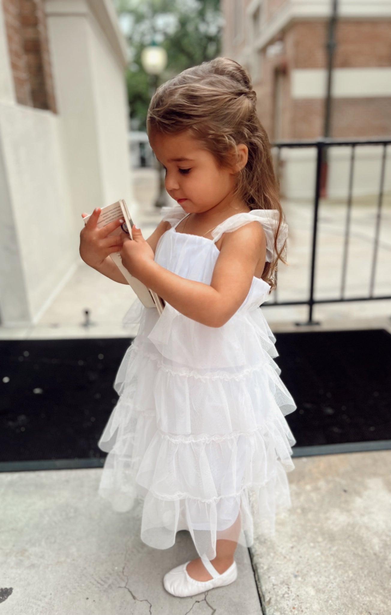 toddler white dress
